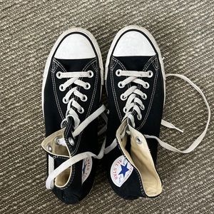 Black High Top Converse (Men’s 6.5, Women’s 8.5)